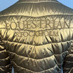 EQUESTRIAN STOCKHOLM LIGHTWEIGHT PERFORMANCE NYLON PUFFER JACKET in BRONZE - S
